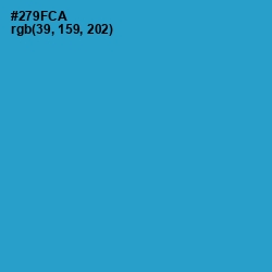 #279FCA - Curious Blue Color Image