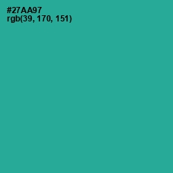 #27AA97 - Jungle Green Color Image