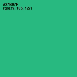 #27B97F - Jade Color Image