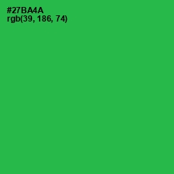 #27BA4A - Sea Green Color Image