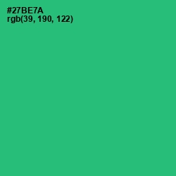#27BE7A - Jade Color Image