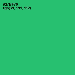 #27BF70 - Jade Color Image