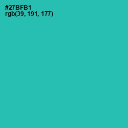 #27BFB1 - Pelorous Color Image