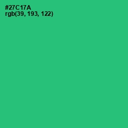 #27C17A - Malachite Color Image