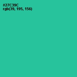 #27C39C - Shamrock Color Image