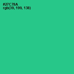 #27C78A - Shamrock Color Image