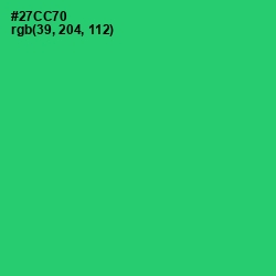 #27CC70 - Malachite Color Image