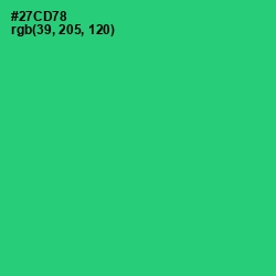 #27CD78 - Malachite Color Image