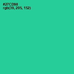 #27CD98 - Shamrock Color Image