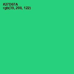 #27D07A - Malachite Color Image