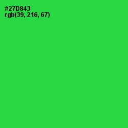 #27D843 - Malachite Color Image