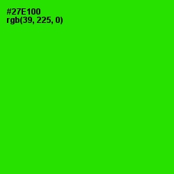 #27E100 - Harlequin Color Image