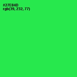 #27E84D - Malachite Color Image