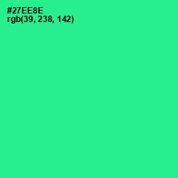 #27EE8E - Shamrock Color Image