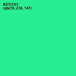 #27EE93 - Shamrock Color Image