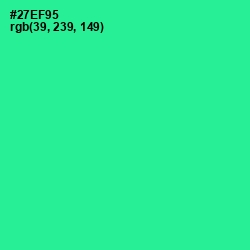 #27EF95 - Shamrock Color Image