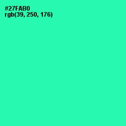 #27FAB0 - Shamrock Color Image