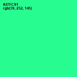 #27FC91 - Shamrock Color Image