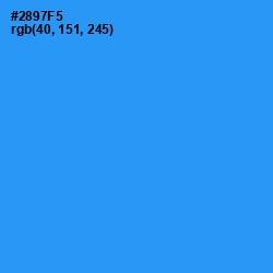#2897F5 - Dodger Blue Color Image