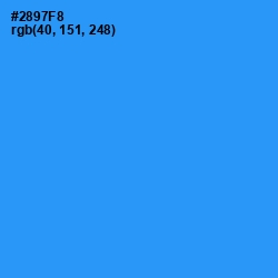 #2897F8 - Dodger Blue Color Image