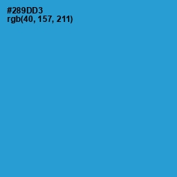 #289DD3 - Curious Blue Color Image