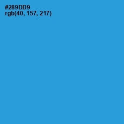 #289DD9 - Curious Blue Color Image