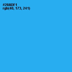 #28ADF1 - Dodger Blue Color Image