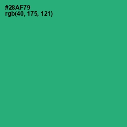 #28AF79 - Jade Color Image