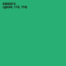 #28B074 - Jade Color Image