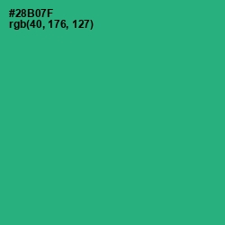 #28B07F - Jade Color Image