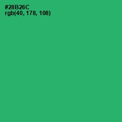 #28B26C - Jade Color Image