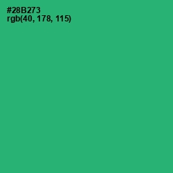#28B273 - Jade Color Image