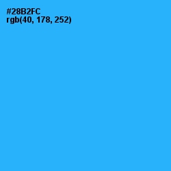 #28B2FC - Dodger Blue Color Image