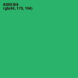 #28B368 - Jade Color Image