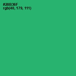 #28B36F - Jade Color Image