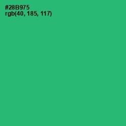 #28B975 - Jade Color Image