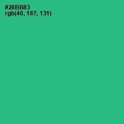 #28BB83 - Jungle Green Color Image