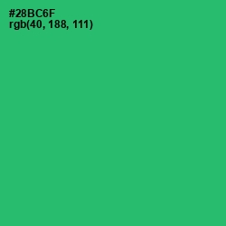 #28BC6F - Jade Color Image