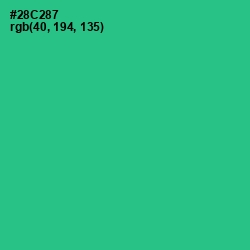 #28C287 - Shamrock Color Image