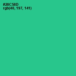 #28C58D - Shamrock Color Image