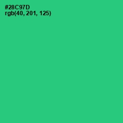 #28C97D - Malachite Color Image