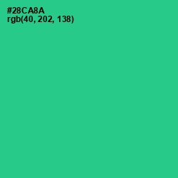 #28CA8A - Shamrock Color Image