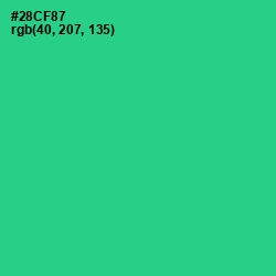 #28CF87 - Shamrock Color Image
