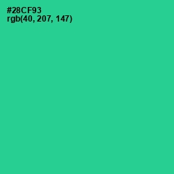 #28CF93 - Shamrock Color Image