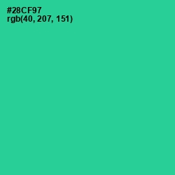 #28CF97 - Shamrock Color Image