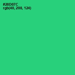 #28D07C - Malachite Color Image
