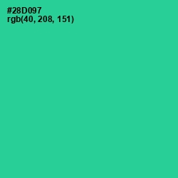 #28D097 - Shamrock Color Image