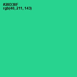 #28D38F - Shamrock Color Image