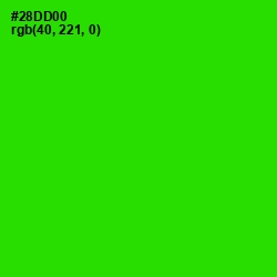 #28DD00 - Harlequin Color Image