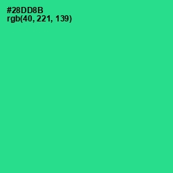 #28DD8B - Shamrock Color Image